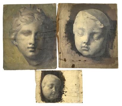 null Jules-Cyrille Cavé (1859-c.1940)

4 études en grisaille de sculpture à l’antique...