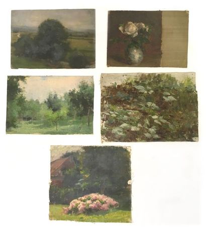 null Jules-Cyrille Cavé (1859-c.1940)

10 études de paysages, sous-bois, natures...