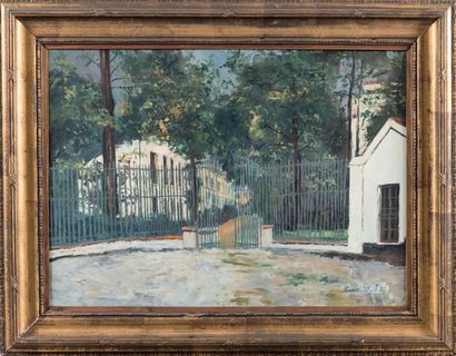 Maurice UTRILLO (1883-1955) La maison du Docteur Blanche à Auteuil
Huile sur toile...