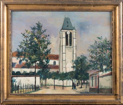 Maurice UTRILLO (1883-1955) Église de Villejuif
Huile sur toile
Signée en bas à droite
65...