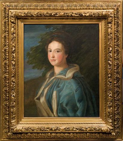 Ecole FRANÇAISE, du XXème siècle Portrait de femme
Huile sur toile