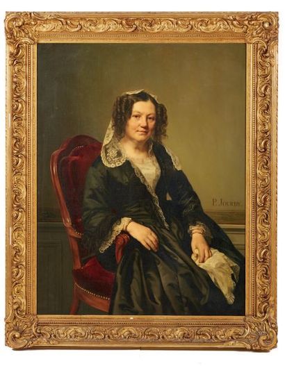 Paul JOURDY (1805-1856) Portrait d'Amélie DUCROQ
Portrait de Jean Honoré DALENCOURT
Huiles...