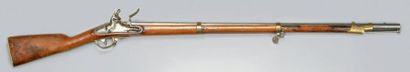 null Fusil d'infanterie à silex type 1777-An IX
Canon rond à pans au tonnerre, poinçonné...