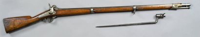 null Fusil d'infanterie à percussion modèle 1842 T
Canon rond à pans au tonnerre...