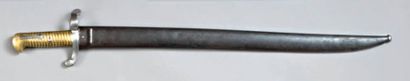 null Sabre baïonnette modèle 1842 pour fusil de rempart
Poignée en bronze. Garde...