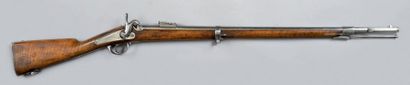 null Carabine de Vincennes à percussion modèle 1865
Canon rond avec hausse à pans...