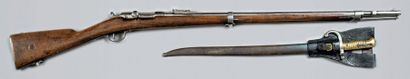 null Fusil d'infanterie Chassepot modèle 1866
Canon rond avec hausse à pan au tonnerre,...