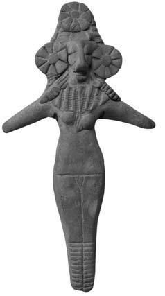 CHARSADDA (300 av. J.C.) Idole féminine. En terre cuite. H : 16.5 cm