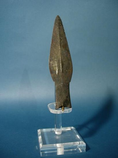 BIRMANIE - CAMBODGE - LAOS - SIAM - VIÊTNAM Fer de lance. En bronze. Laos, Dong Son,...