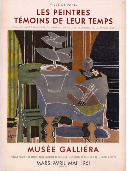 Georges BRAQUE - 1961 - 2 exemplaires Les peintres témoins de leur temps - Musée...