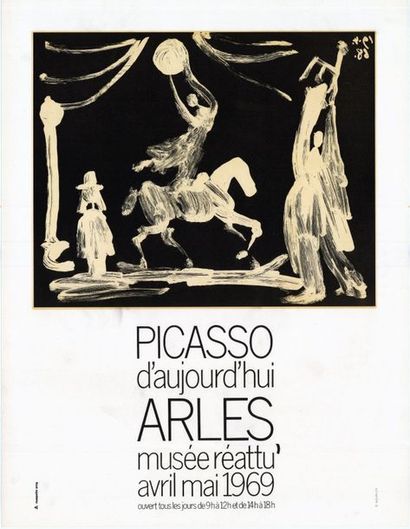Pablo PICASSO - 1969 Picasso d'aujourd'hui - Arles - Musée Réattu. Lithographie,...