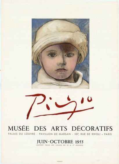Pablo PICASSO - 1955 Musée des Arts Décoratifs. Lithographie, Imprimerie Mourlot....