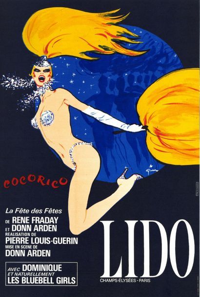 René GRUAU - LIDO - 10 exemplaires Lido - Cocorico - La fête des fêtes - Affiches...