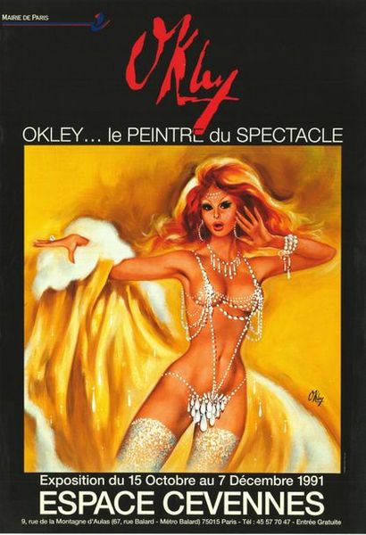 OKLEY - MOULIN ROUGE - 2 affiches Bal du Moulin Rouge - Affiche française roulée...