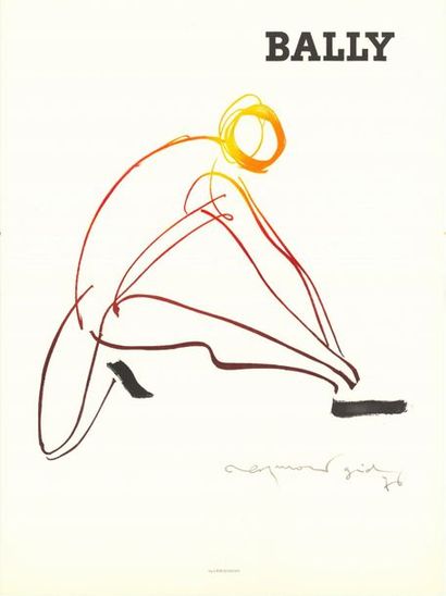 Raymond RAYMOND GID - 1976 - 2 affiches Bally. Affiches françaises en très bon état,...
