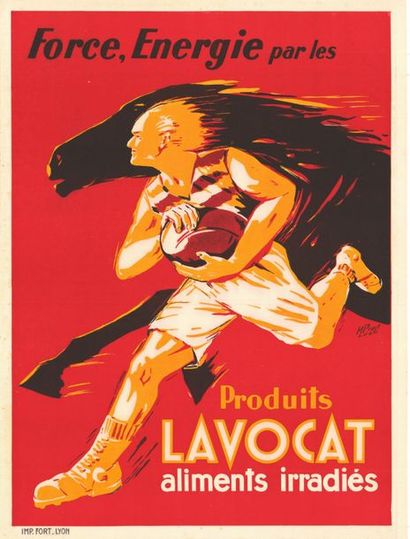 H. PROST - LAVOCAT Produits Lavocat, aliments irradiés - affiche roulée en très bon...