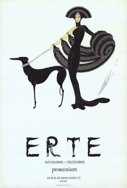 ERTE - 1968 Proscenium. Affiche française imprimée en lithographie, roulée en très...