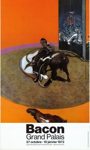 Francis BACON - 1966 - 2 affiches Galerie Maeght . Affiche française imprimée en...