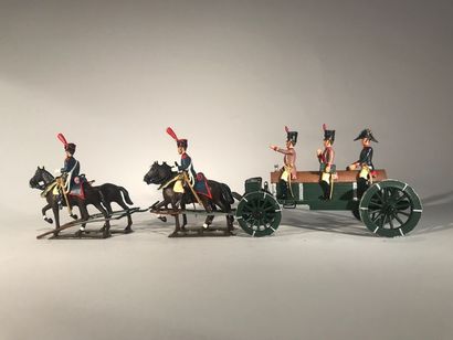 null Ier Empire. France. WÜRST du Baron Percy, tiré à 4 chevaux. Edition moderne....