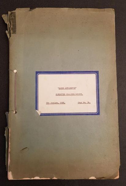 Scénario Original - MARIE ANTOINETTE - 1956 100 pages dactylographiées. En angla...