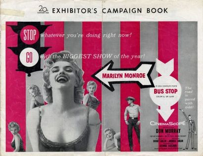 Dossier Presse - BUS STOP - 1956 Dossier Presse U.S., 32x42cm - Film réalisé par...