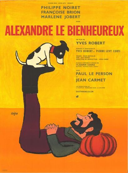Affiche - ALEXANDRE LE BIENHEUREUX - 1967 Pliée en très bon état, française, 120x160cm...