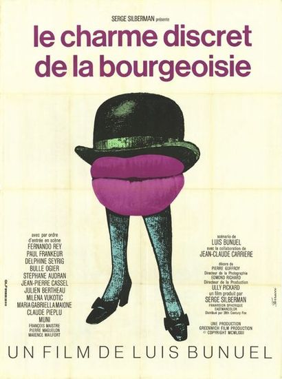 Affiche - CHARME DISCRET DE LA BOURGEOISIE (le) - 1972 Affiche pliée en très bon...