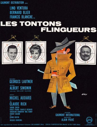 Affiche - TONTONS FLINGUEURS (les) - 1963 Affiche encadrée en très bon état, française,...