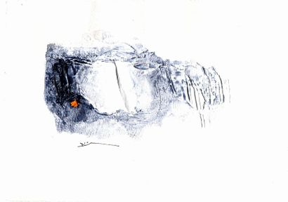 DUMINIL Franck Sans titre / Technique mixte sur papier / SBG / 14,4 x 20,4 cm
