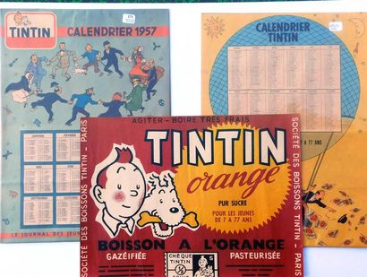 null Calendrier Tintin 1957 et Calendrier Tintin 1960
Format 21 x 40 cm. On joint...