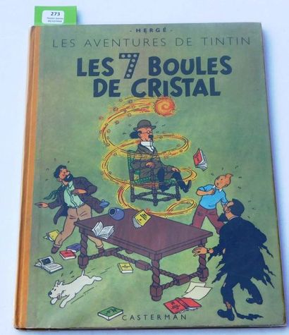 null Les 7 Boules de Cristal.
Edition originale couleurs. Casterman 1948, 4e plat...