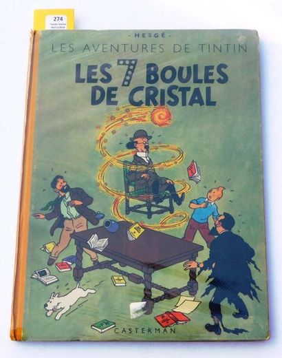 null Les 7 Boules de Cristal.
Edition originale. Casterman 1948, 4e plat B2, dos...