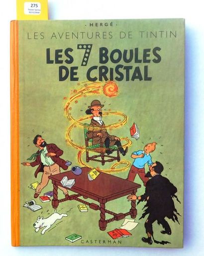 null Les 7 Boules de Cristal.
Casterman 1949, 4e plat B3, dos jaune, imprimé en Belgique....