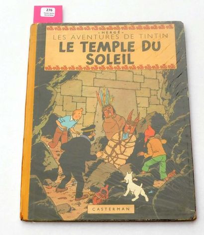 null Le Temple du Soleil.
Edition originale couleurs. Casterman, 1949. 4e plat B3,...