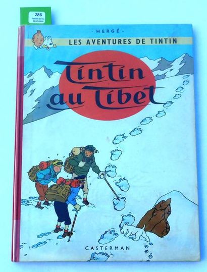 null Tintin au Tibet.
Edition originale belge. Casterman 1960, 4e plat B29, dos rouge....