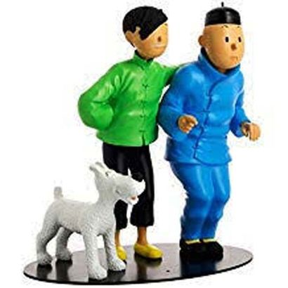 PIXI 45953. Tintin et Tchang debout. Fraternité....