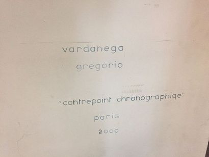 Gregorio VARDANEGA (1923-2007) Contrepoint chromographique, 2000
Caisson mural en...