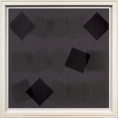 Alberto BIASI (né en 1937) Rolling squares, 2000-2008, de la série «Ottico-Dinamici»...