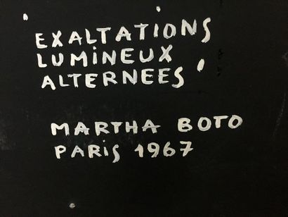 Martha Boto (1925-2004) Exaltations lumineux alternées, 1967
Caisson en bois, plexiglas,...