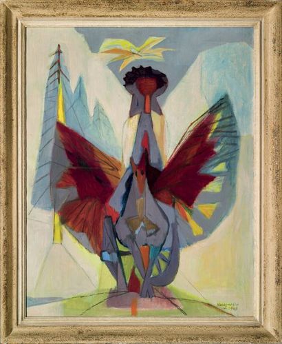 Sigismond KOLOS VARY (1899-1983) Le mythe de Pégase, 1948
Huile sur toile
Signé et...