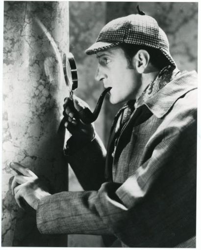 10 photos - THE ADVENTURES OF SHERLOCK HOLMES - 1939 10 retirages en très bon état,...