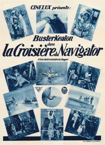 THE NAVIGATOR - 1928 Affiche Française, Ressortie années 30, 60x80cm - Film réalisé...