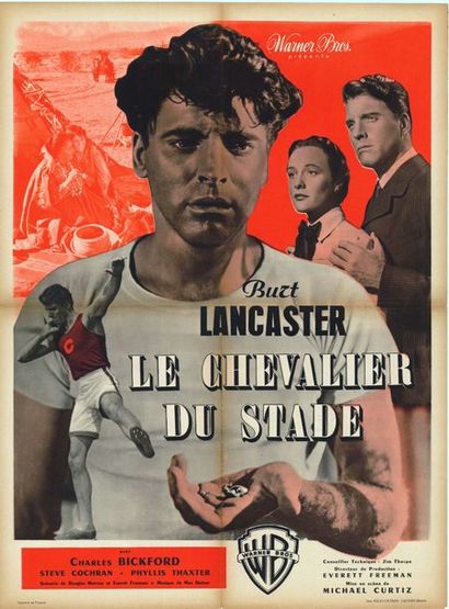 JIM THORPE - ALL AMERICAN - 1951 Affiche Française, 60x80cm - Film réalisé par Michael...