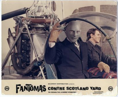 8 photos - FANTOMAS CONTRE SCOTLAND YARD - 1966 8 photos originales en bon état....