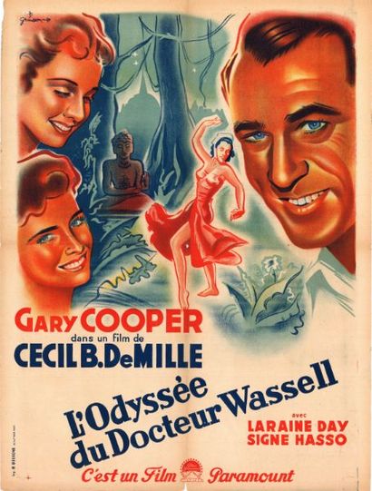 THE STORY OF DOCTOR WASSEL - 1944 Affiche Française, 60x80cm - pliée en très bon...