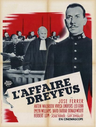 I ACCUSE - 1957 Affiche Française, 60x80cm - Film réalisé par José FERRER