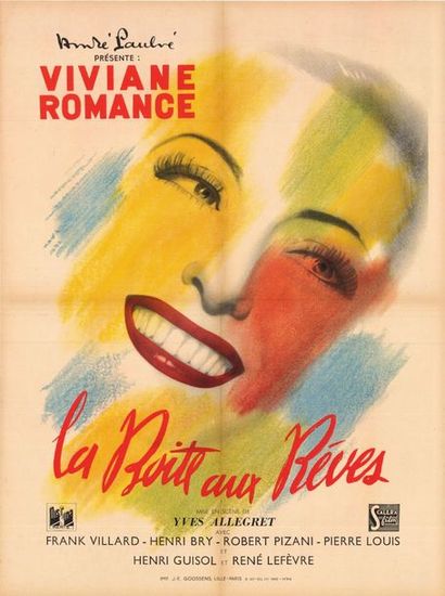 BOITE AUX REVES (la) - 1944 Affiche originale Française, 60x80cm - Pliée en bon état,...