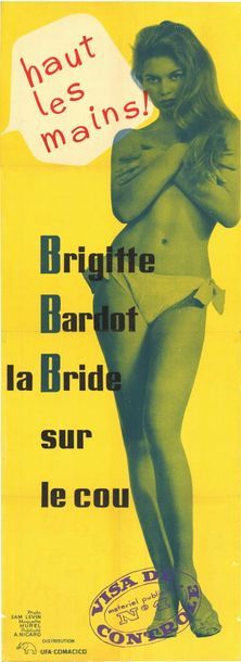 BRIDE SUR LE COU (la) - 1961 Affiche originale Française, 60x160cm - pliée en bon...