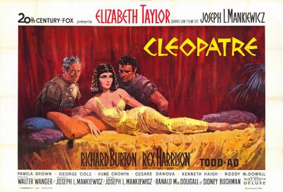 CLEOPATRA - 1963 Affiche originale Française, 240x160cm - Pliée, très bon état -...