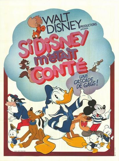10 ex. - Walt Disney's 50th Anniversary Show - 1973 Affiche originale Française,...